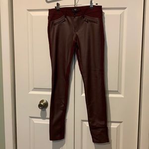 Faux leather panel Jegging